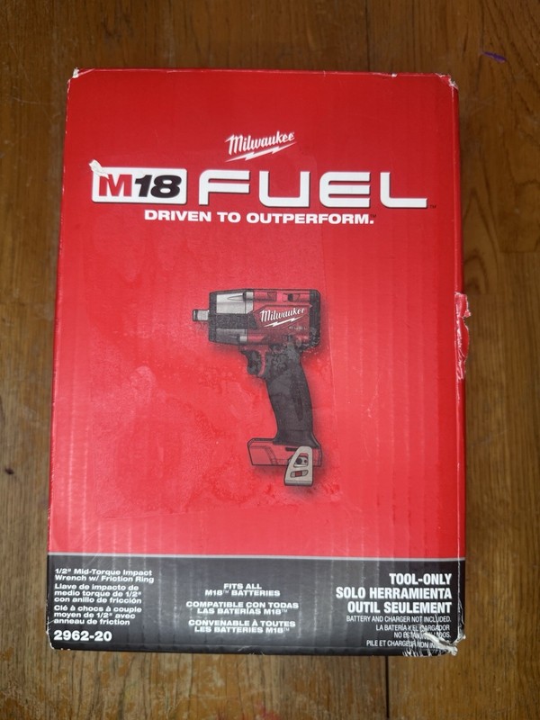 Milwaukee M18 Fuel 1/2" Mid-Torque Impact Wrench 2962-20 Cordless *Tool Only*