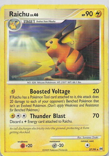 Raichu Rare Arceus 27/99 DMG