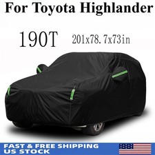 For Toyota Highlander Waterproof Car Cover Sun Snow Dust All Weather Protection For Toyota Highlander Waterproof Car Cover Sun Snow Dust All Weather Protection