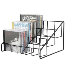 MyGift CD Display Stand, Rack Tower, 3-Tier DVD Stand 1 Rack, Black