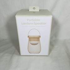 Portable Lantern Speaker-wireless speaker. LED light. Brand New in Box. Gold