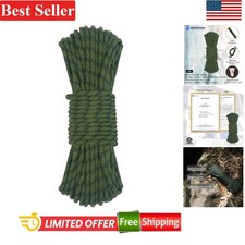Climbing Rope 6mm Accessory Cord 20Ft 1543Lb Tie Down Arborist Mountaineering