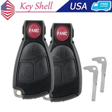 2 New Replacement Smart Key Car Remote Entry Fob Case Shell For Mercedes Benz 2 New Replacement Smart Key Car Remote Entry Fob Case Shell For Mercedes Benz