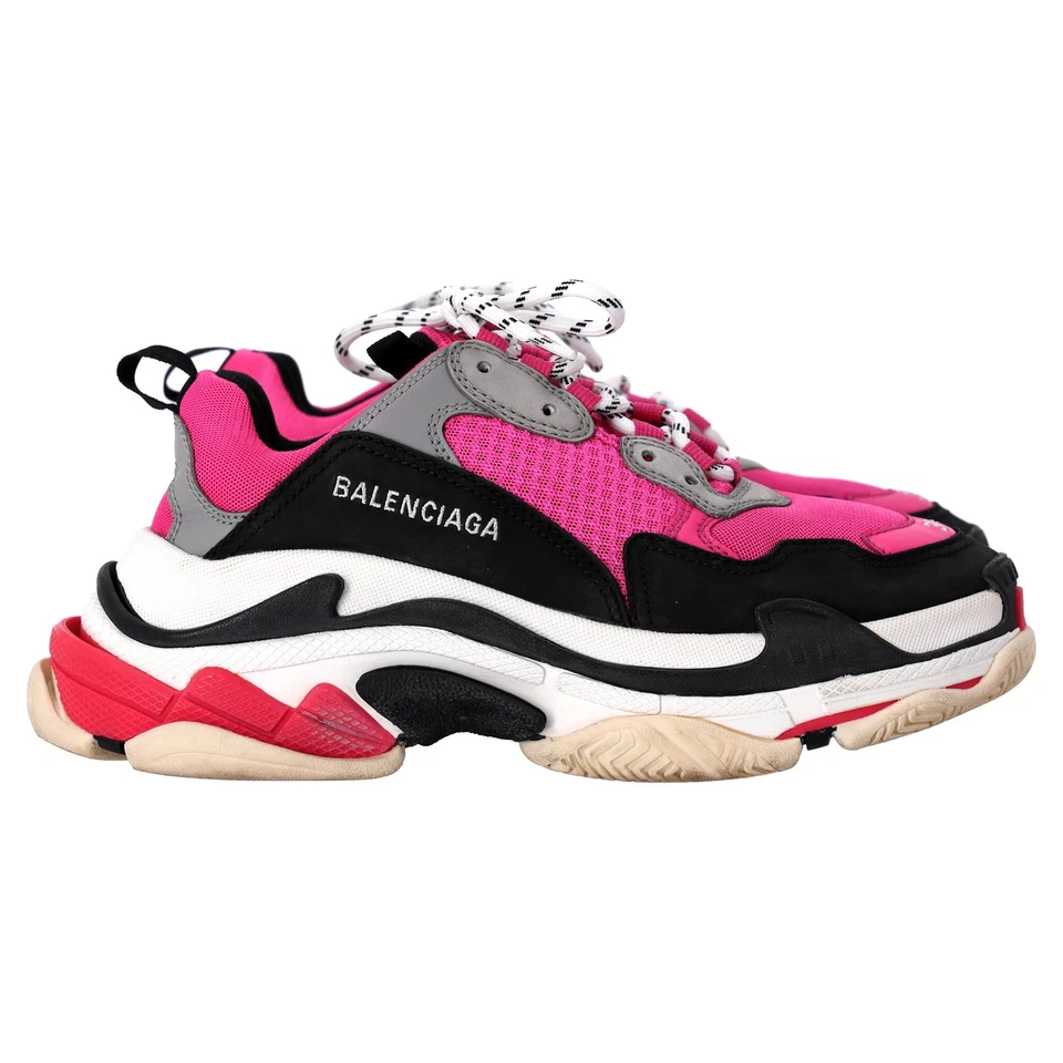 Zapatillas Balenciaga Triple S en Poliéster Mujer Negras Talla 39