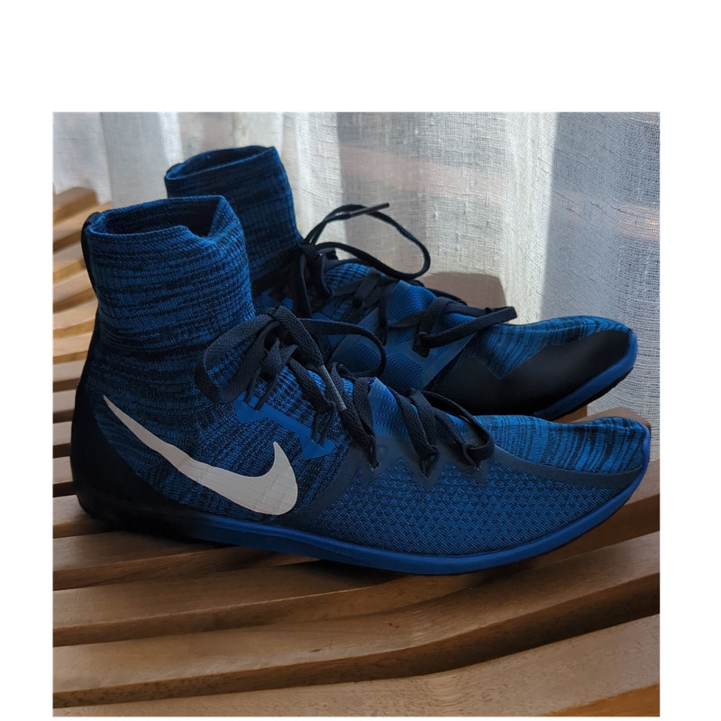 Nike Racing Blue/Black Track & Field Running Spike Shoes w/ Removable Spikes