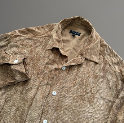 Rag & Bone Nusa Corduroy Button Down Shirt Women's Medium Long Sleeve Viscose