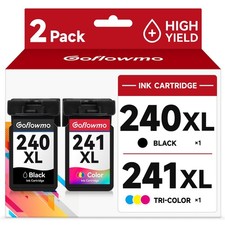 PG-240XL CL-241XL Ink Cartridge Replacement for Canon 240XL 241XL combo pack 240