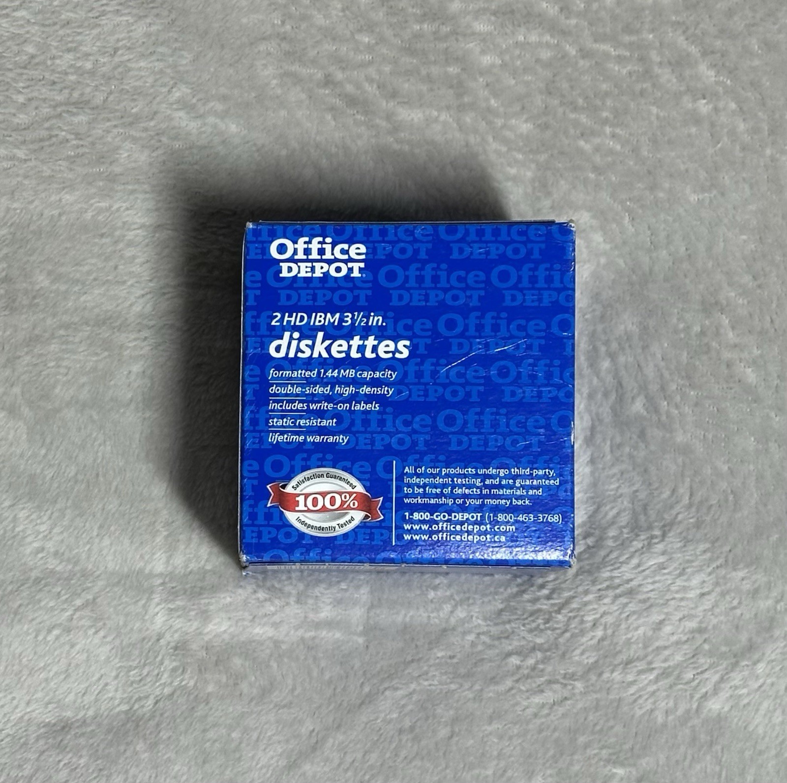 Office Depot 3.5 inch Diskettes 1.44 MB 2HD IBM Format 25 Pack New Sealed