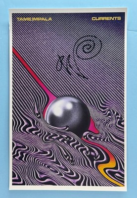 TAME IMPALA CURRENTS POSTER 11x17 SIGNED by KEVIN AUTHENTICATED COA FREE SHIP