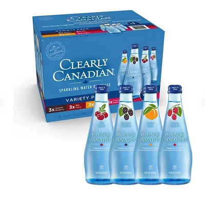 #ad Clearly Canadian Variety Pack Sparkling Water 11 fl.oz 12 Pack SAMEDAY SHIPP $28.98