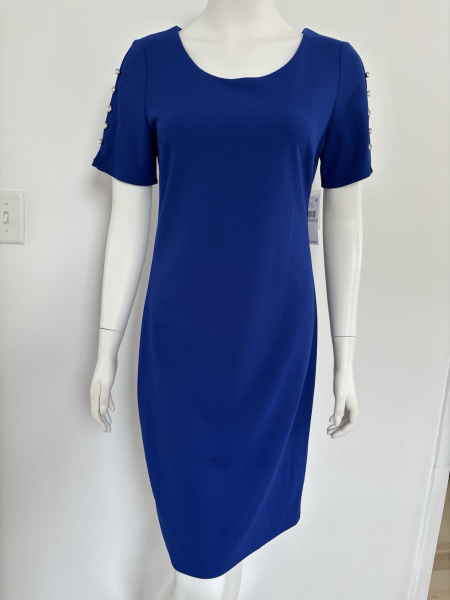 slny dresses SLNY Blue Dress