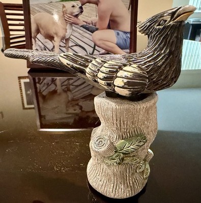 Artesania Rinconada Ultra Rare Prototype Black Pirincho Bird Guira Guira #EB48