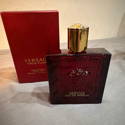 Versace Eros Flame Eau de Parfum Spray, Regular Size 3.4 fl oz