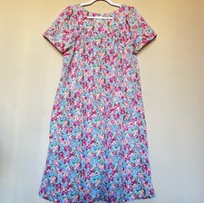 Vintage Hedy Lin Floral Muumuu Nightgown House Dress Made in USA Cottagecore