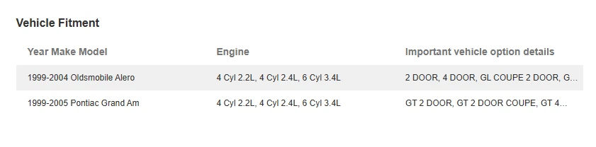 Pontiac Grand AM 1999-2005 parasoles pasajero conductor peltre vinilo OEM 22706061 Foto 2 de 4