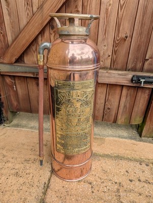 ANTIKER FEUERLÖSCHER MESSING ''UNIVERSAL''