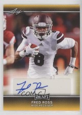2017 Leaf Draft Auto Gold Fred Ross #A-FR1 Auto i2k