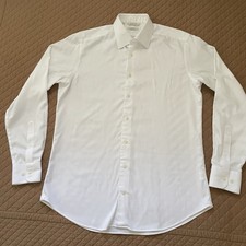 Suitsupply Traveller White Dress Shirt 16.5 42 Slim Fit Business Formal Classic