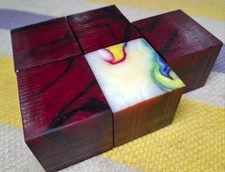 bakelite amber 5 piece cube 530 grams suitable for rosary making