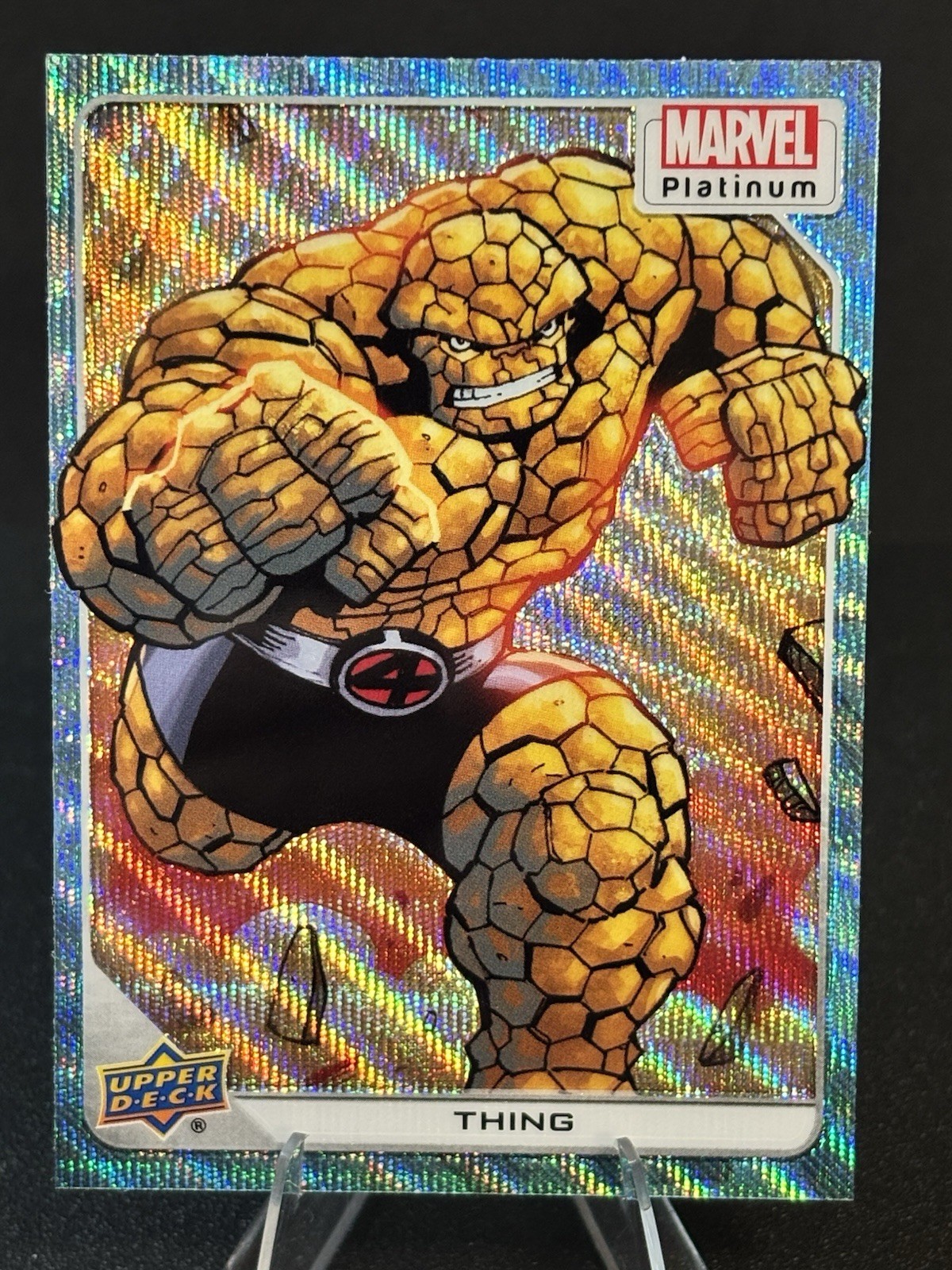 2023 UPPER DECK MARVEL PLATINUM BLUE SURGE #95 THING