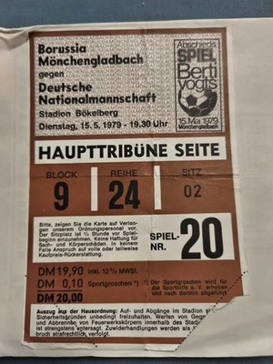 Borussia Mönchengladbach Berti Vogts Abschiedsspiel DFB 15.5.1979 Nationalteam
