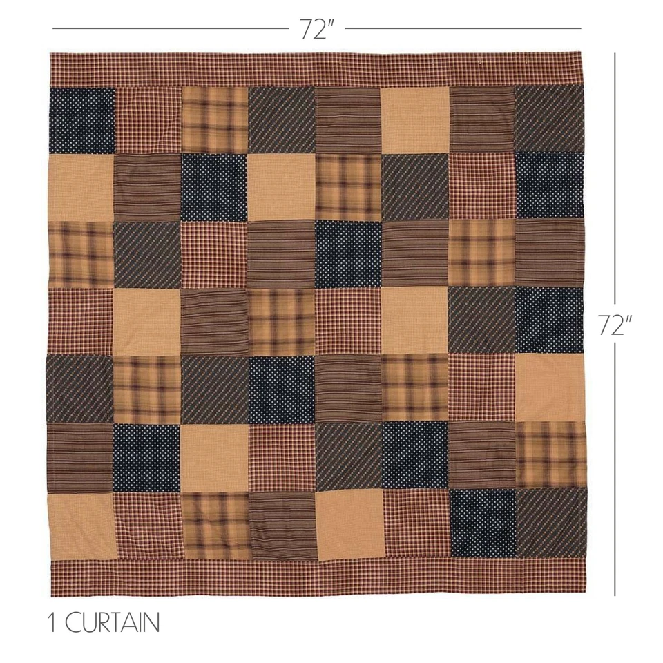 Cortina de Ducha Parche Patriótico Primitivo 72x72 Americana Baño Decoración Marcas VHC Foto 3 de 4