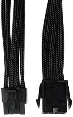 Kabel 6-2 PIN PCI-E | Einzelmuffe schwarz | AWG 18 | Größen 30cm | Farbe: schwarz