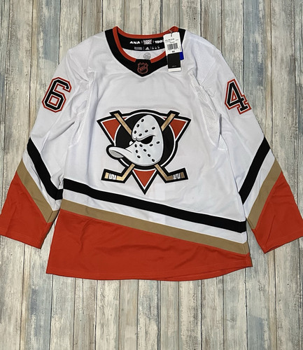 Trevor Zegras Anaheim Ducks NHL Adidas Authentic Reverse Retro 2.0 Jersey 50