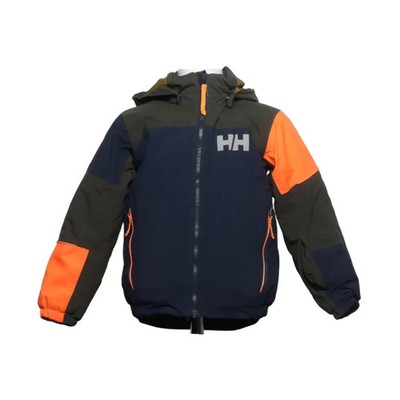 Helly Hansen, Winterjacke, Unisex (Kinder), Größe: 110, Blau/Grün/Orange #M5S