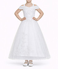 Kommunionskleid Gr. 128 134 140 146 152 Bolero Reifrock Tasche Reifrock