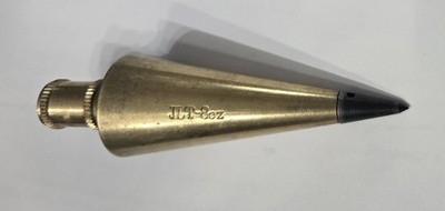 Vintage JLT Johnson Level & Tool  8 OZ Plumb Bob Solid Brass Excellent Condition