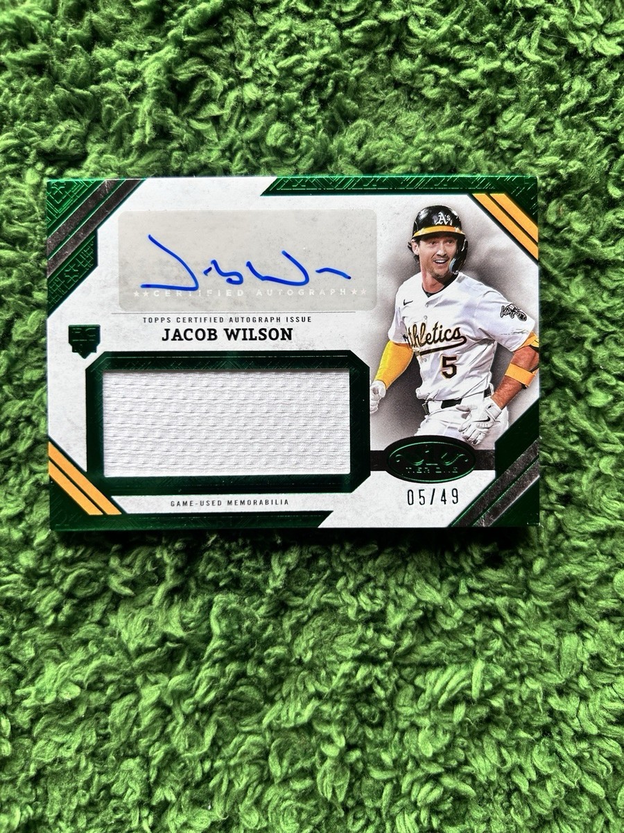 2025 Topps Tier One Jacob Wilson Auto Jumbo Relics /49 #AJR-JWI RC