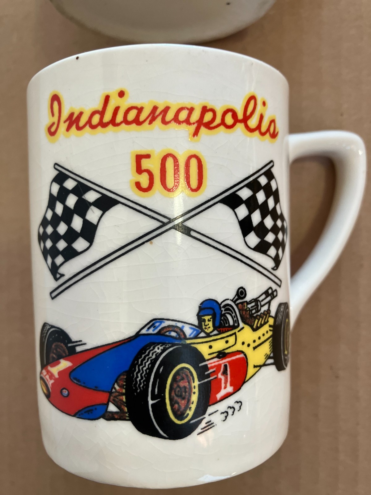 2 Indianapolis 500 Coffee Mugs 1968 era