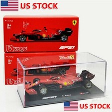 BBURAGO 1:43 FERRARI 2021 SF21 F1 55 Sainz Diecast Model Car Collection