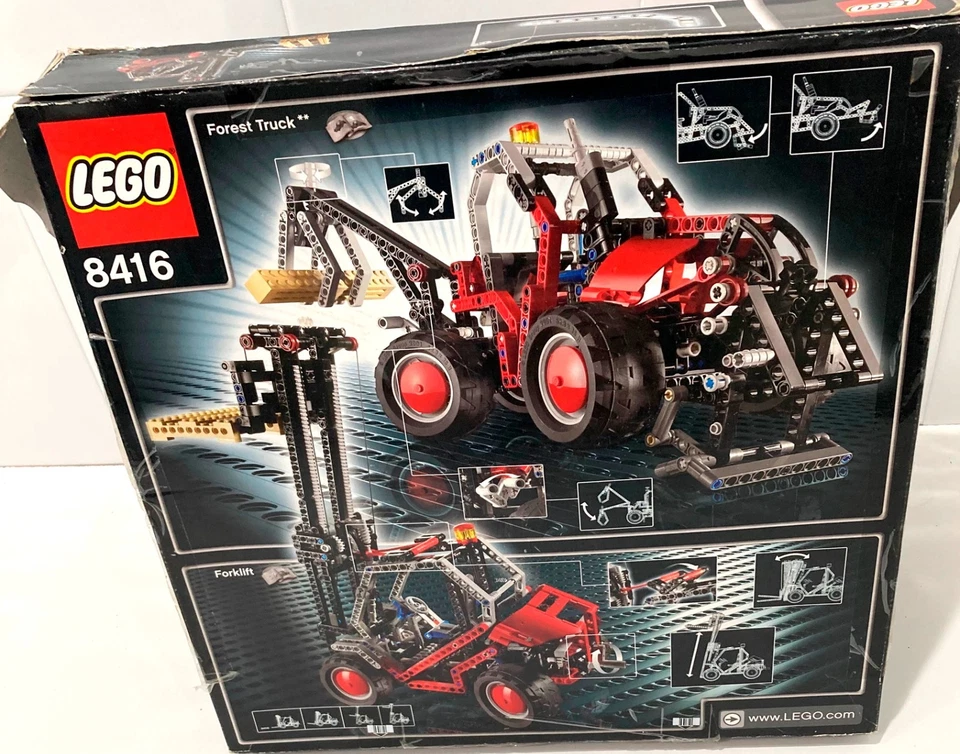 Lego Technic No. 8416 'Forklift ' (1991) with box and one instruction booklet - Image 2 of 4