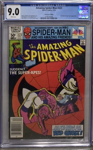Amazing Spider-Man #223 CGC 9.0 Graded Comic Book  Marvel Comics
