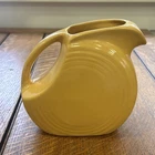 Vintage Homer Laughlin Fiestaware Original Yellow Juice Disc Pitcher 6"