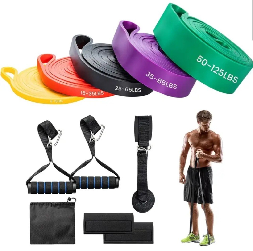 Ultimate Resistance Bad Set + Accesorios Yoga Pull Up Calistenia Entrenamiento Gimnasio