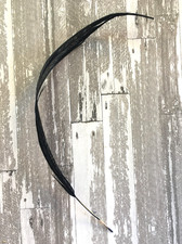 Antique Vintage Millinery Feather Long Quill Navy Blue Stiff