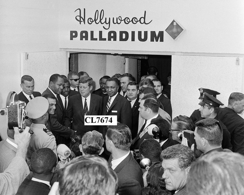 John F. Kennedy Leaving the Hollywood Palladium after Addressing Breakfast Photo
