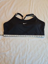 Nike Plus Size 3X Black Swoosh Sports Bra Training Athletic Racerback