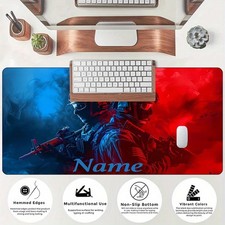 40 90cmCustomizable Name in Gaming Mouse Pad - Personalized Large Desk Mat with