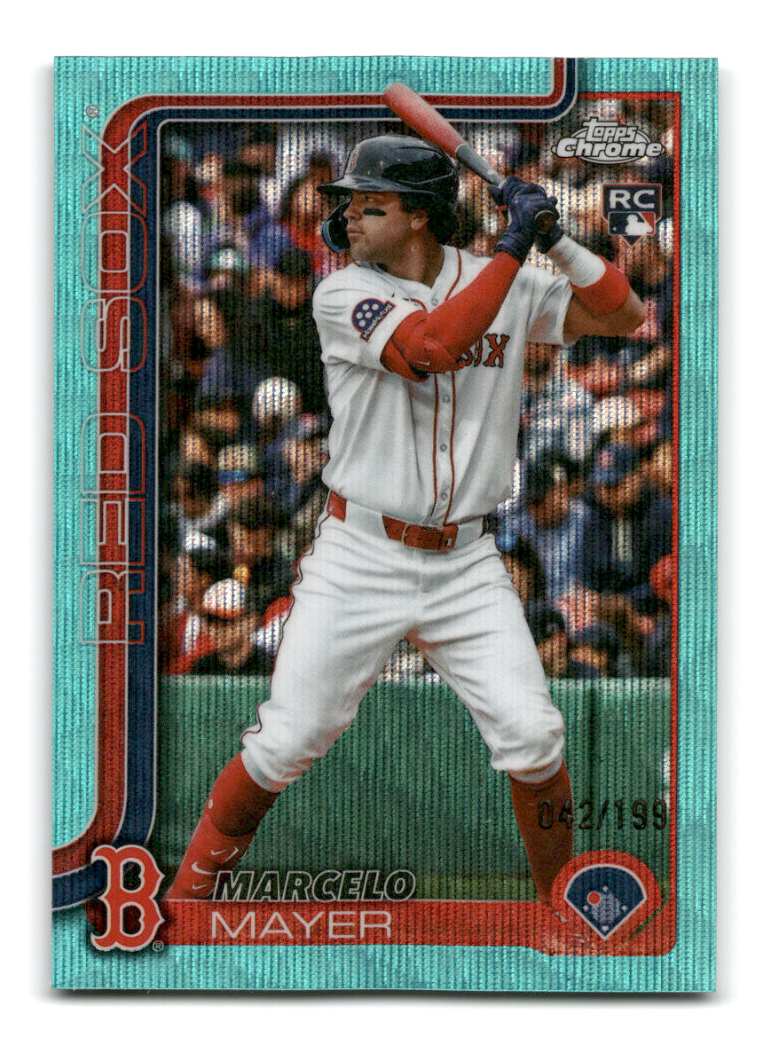 2025 Topps Chrome Update - Marcelo Mayer Rookie #USC9 (Aqua Wave Refractor /199)