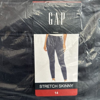 GAP Women's Twilight Blue Cotton Leggings Stretch Skinny Leg Sz 14 MSRP $59.00 