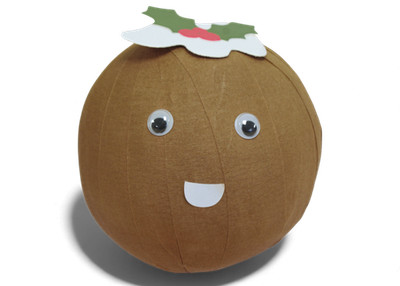 Next Weihnachtsrolle Der Weihnachtspudding Adventskalender braun GERISSENES PAPIER