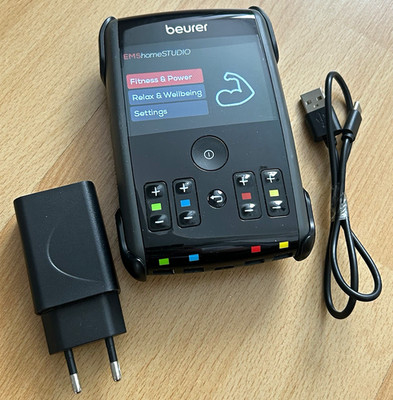 Beurer EMS homeSTUDIO EM 95 Stimulationsgerät, wiederaufladbar, Schwarz TOP