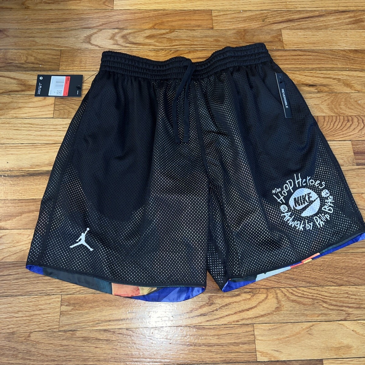 jordan hoops heroes print shorts