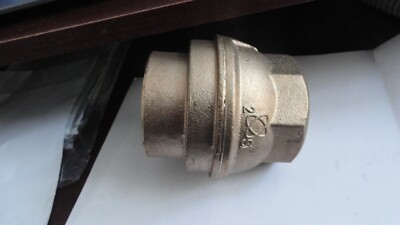LV HD 2'' Brass Female threaded IPS In Line Check Valve SAME DAY FREE SHIP SAME D