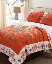 3PC Greenland Home Fashions Topanga Full/Queen Quilt Set