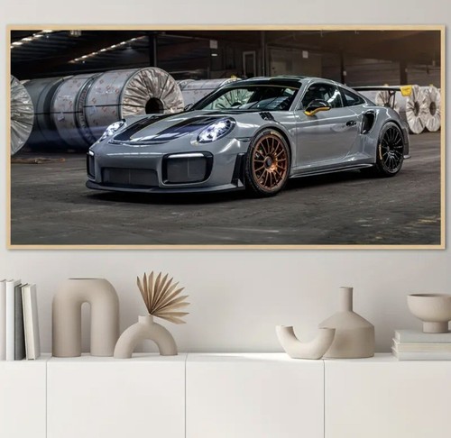 Porsche911 Poster 90x180cm Historie,Leinwand,Ikone,Sportwagen,Garage,Mansory,Bar - Picture 8 of 8